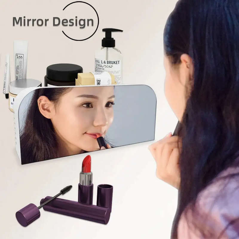 LED Mirror Clock with Alarm Snooze