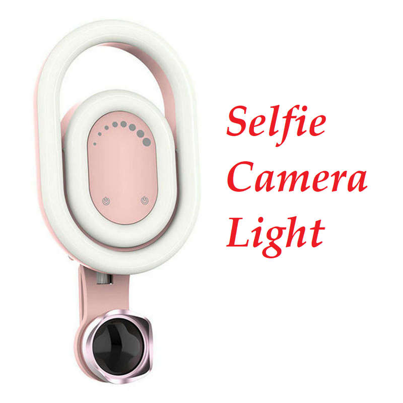 Smartphones Selfie LED Ring Light with Phone Camera Lens
