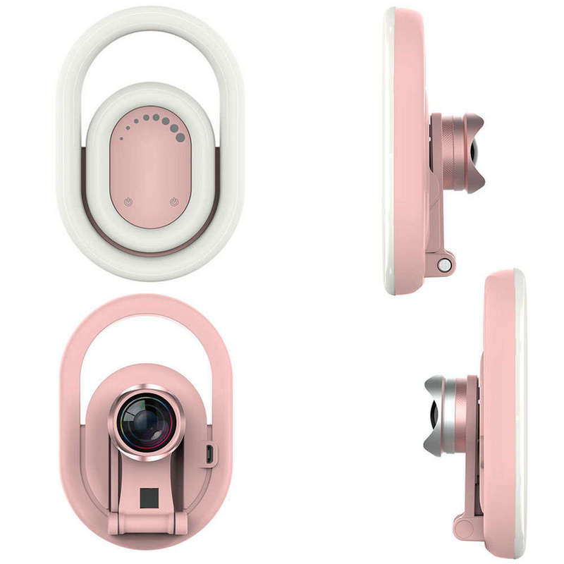 Smartphones Selfie LED Ring Light with Phone Camera Lens