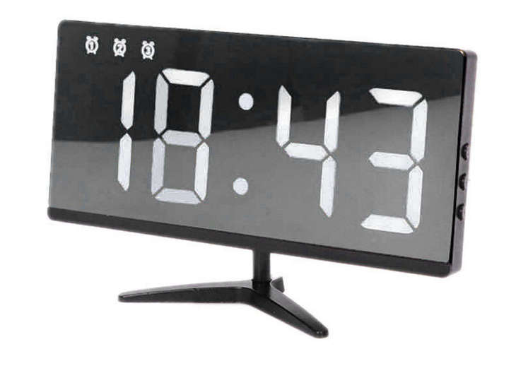 Multifunction Desktop Digital LED Mirror Alarm Clock