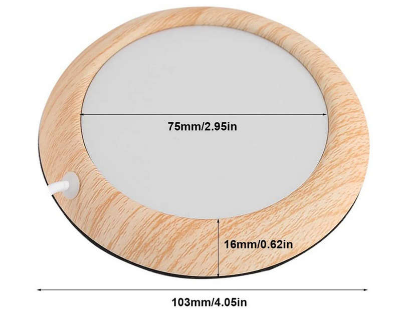 Metal USB Heating Coaster Cup Heater