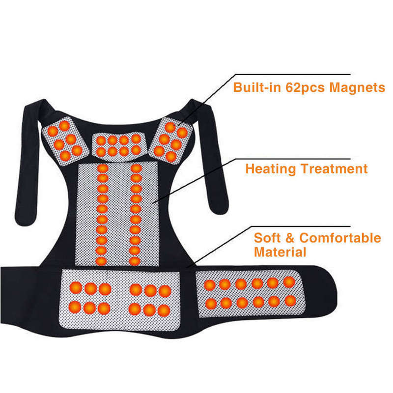 Magnetic Self-Heating Waist Back Shoulder Posture Corrector