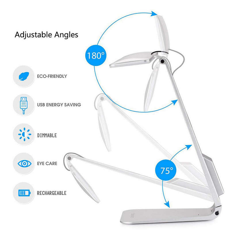 Ultra-Thin LED Charging Desk Lamp with 3 Brightness