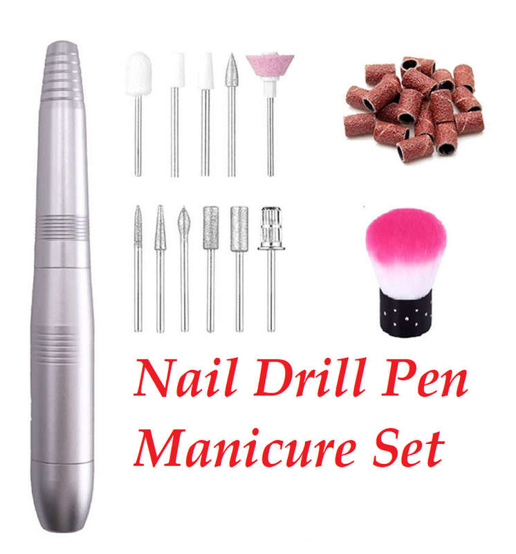 Electric Nail Drill Pen Manicure Machine Set