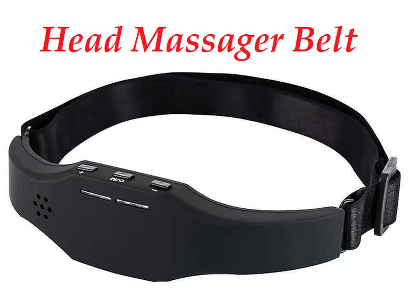 Sleeping Head Massager belt Electric Physical Therapy - Black
