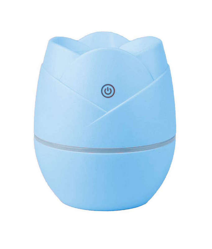Rose shape Mini spray Humidifier USB powered (Blue)