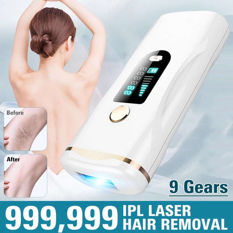 IPL Hair Removal Epilator 9 Energy Levels 999999 Flashes