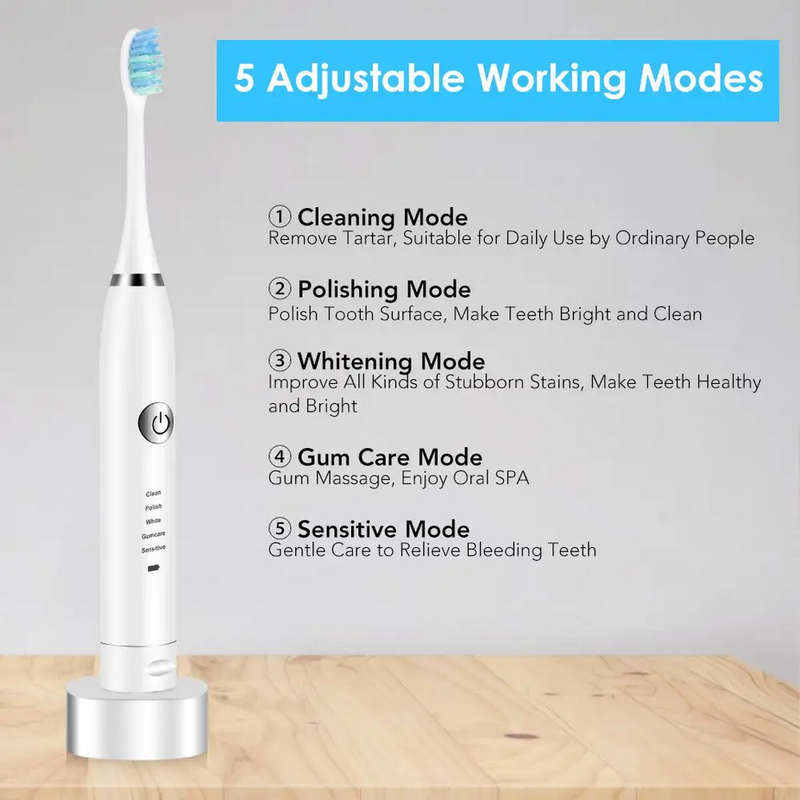 Electric Sonic Vibration Toothbrush