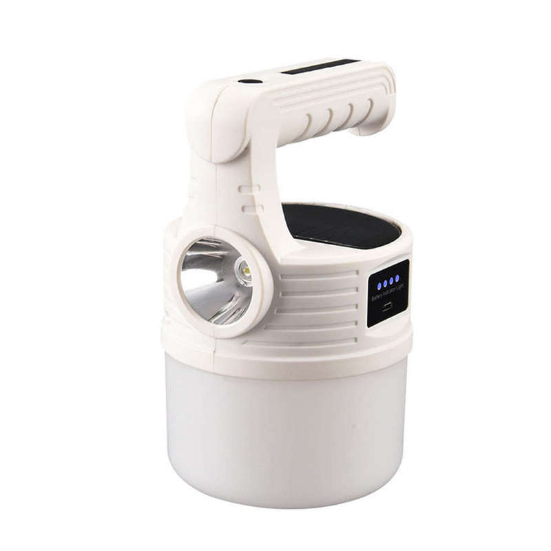 Solar Double Light USB Rechargeable Camping Lamp
