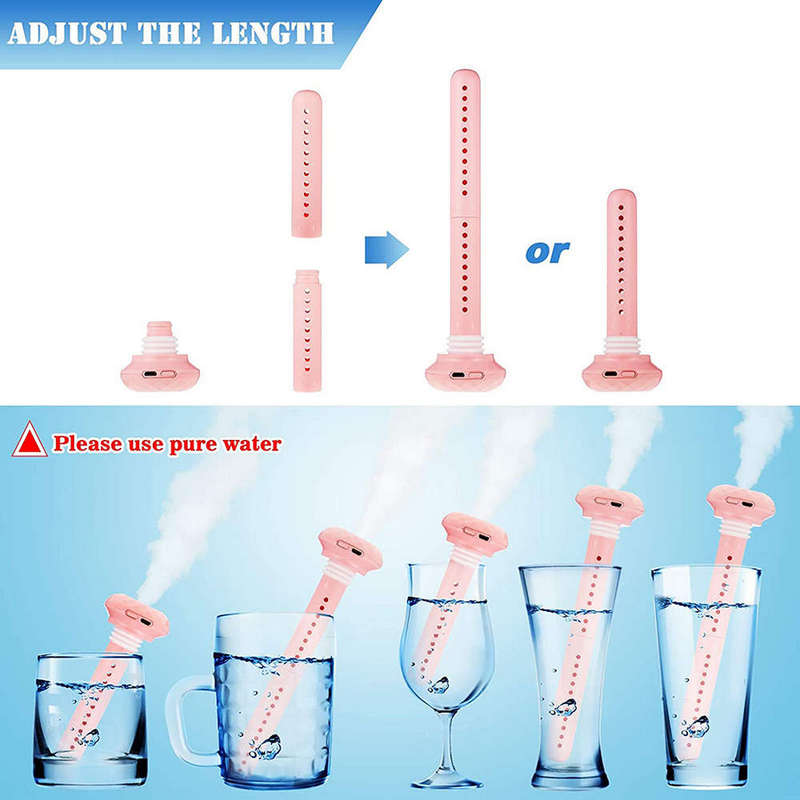 Adjustable Height Mini USB Humidifier - Fits any container