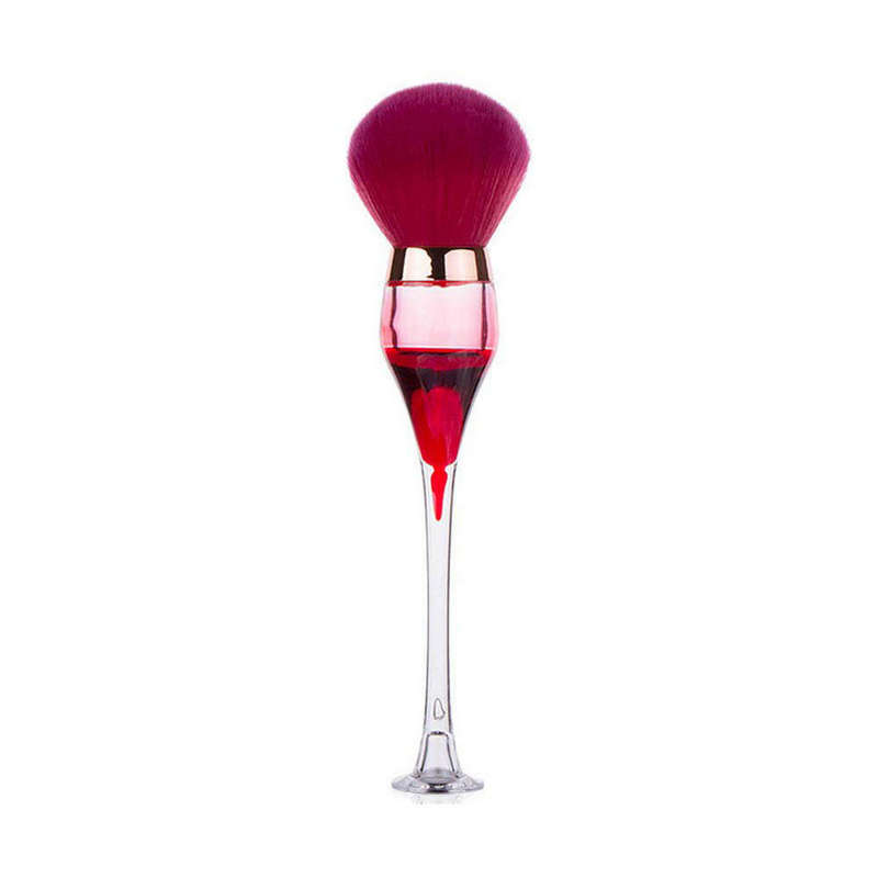 Professional Portable Wine Glass Makeup Brush