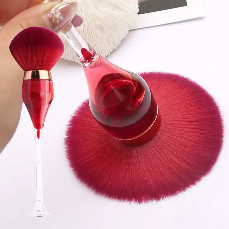 Professional Portable Wine Glass Makeup Brush