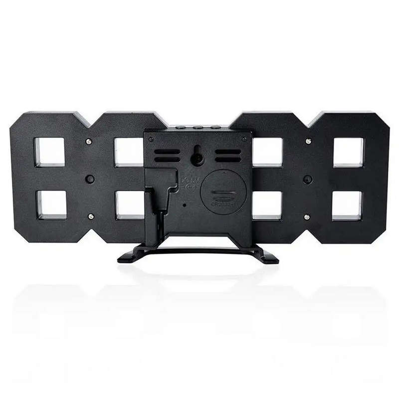 3D Modern Digital LED Table Desk Wall Alarm Clock