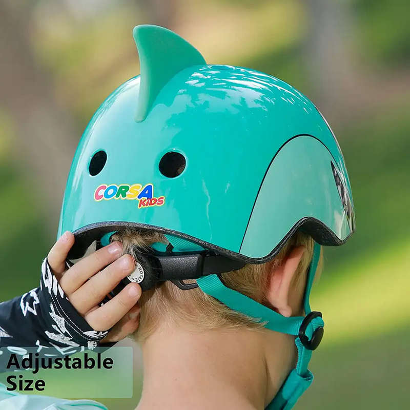 Kids Bike Helmet Multi-Sport Helmet for Cycling Skateboard Scooter- Shark