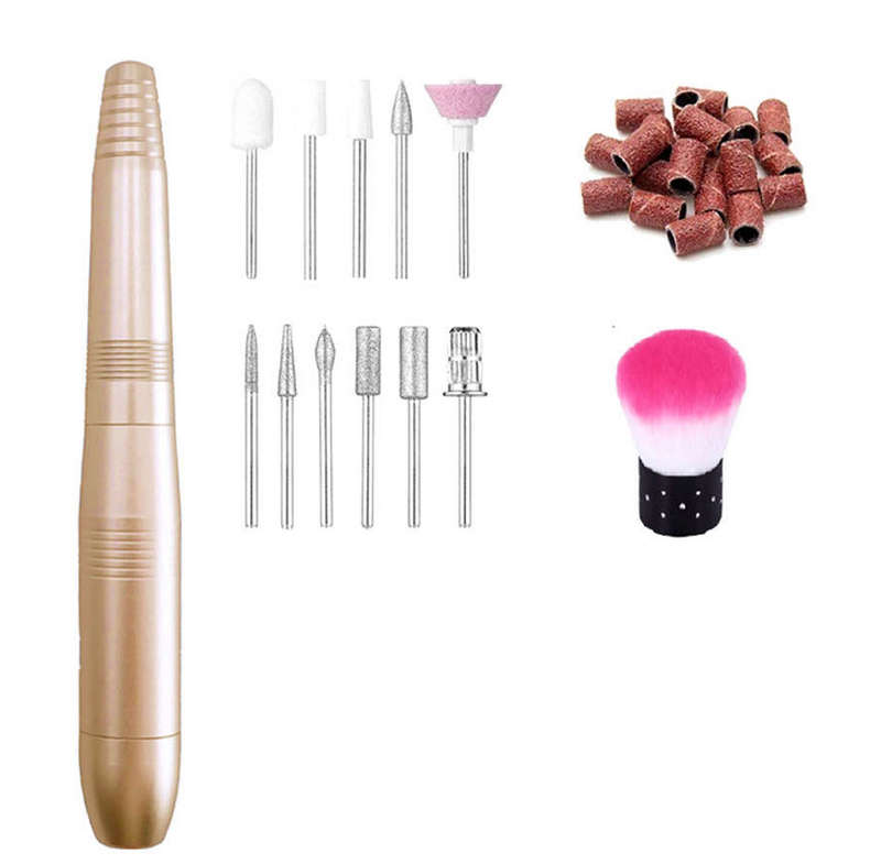 Electric Nail Drill Pen Manicure Machine Set USB Portable