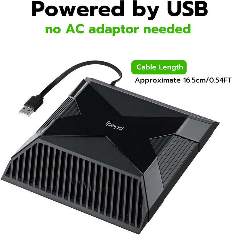 Cooling Fan For Xbox One Ipega PG-X010 USB Powered Auto-Sensing