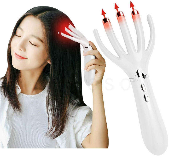 Multi-purpose Portable Vibration Rechargeable Head Massager Hand Shaped