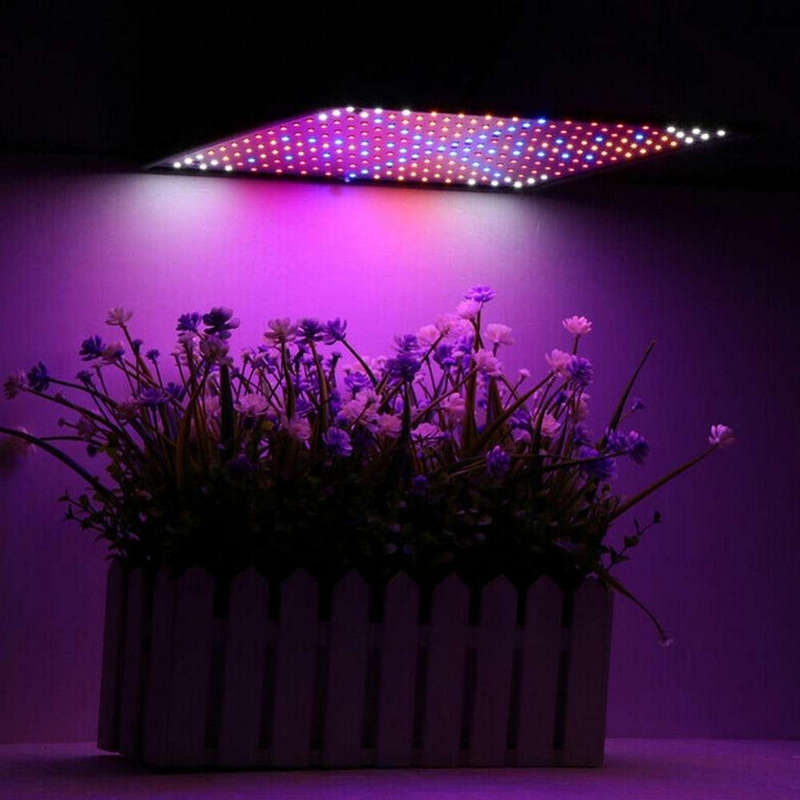 225 LED Grow Light Lamp Full Spectrum Ultrathin Panel Indoor Plants Veggies Flowers