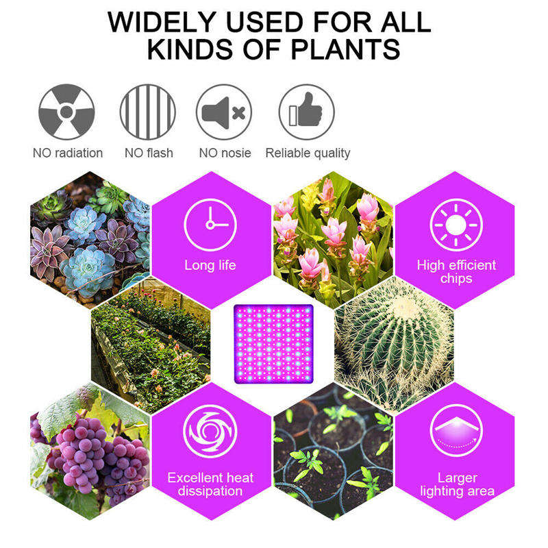 225 LED Grow Light Lamp Full Spectrum Ultrathin Panel Indoor Plants Veggies Flowers