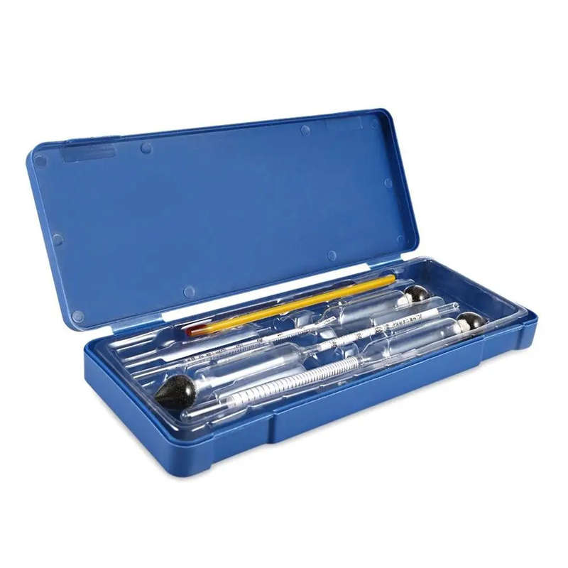 3 Piece Proof Hydrometer Alcohol Meter Tester With one Thermometer