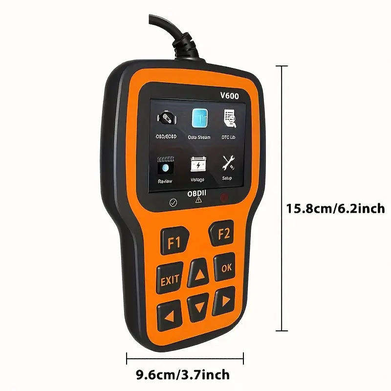 OBD2 scanner Car Diagnostic Tool Supports 10 Languages 2.4 Inch Color Screen