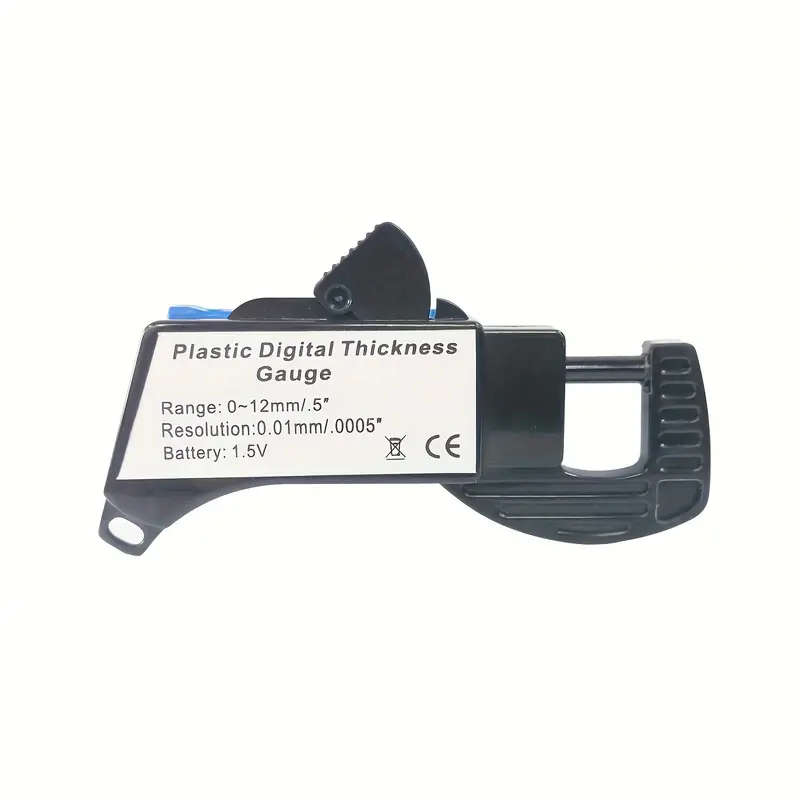 Portable Electronic Digital Thickness Gauge 0-12.7mm Blue