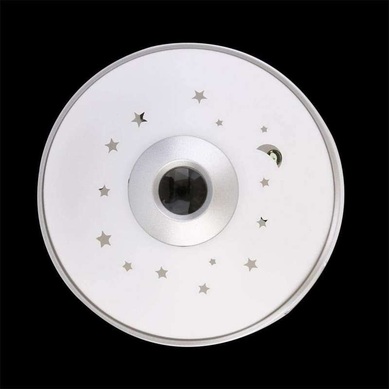Fluorescent Kids Night Sky Moon Stars Projection Digital Clock