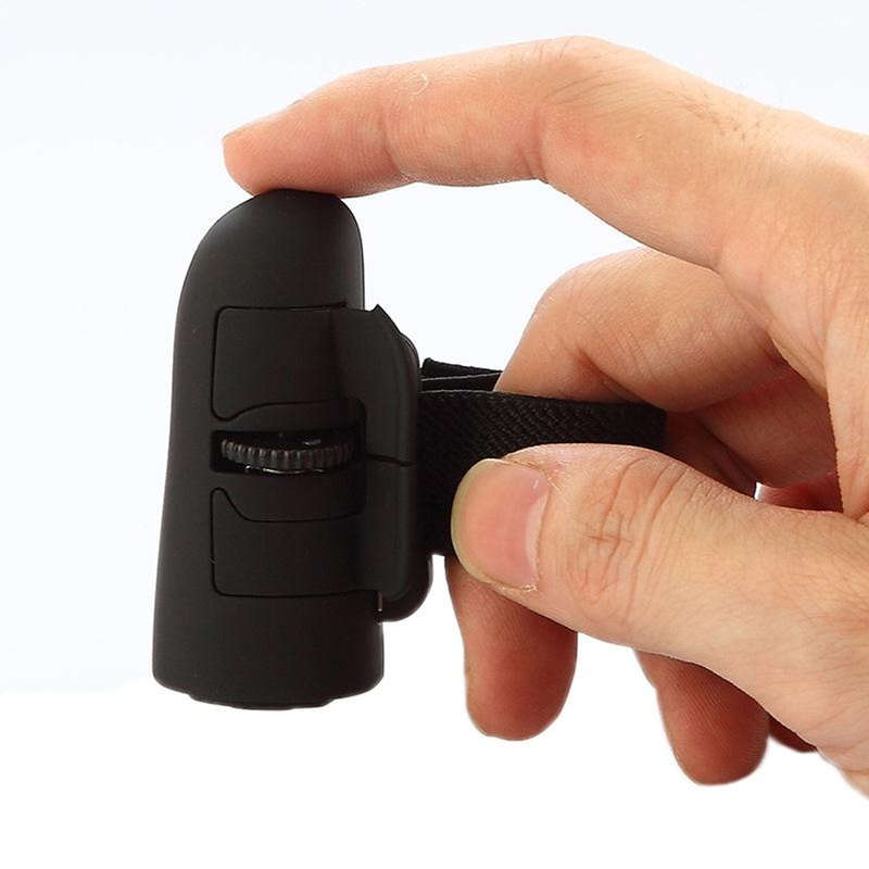 Wireless Finger Ring Optical Mouse  - 2.4G Computer Finger Wireless Mouse in POUCH