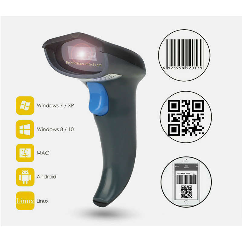 High-Speed Handheld Barcode Scanner 1D/2D Wireless Q-Sm55B