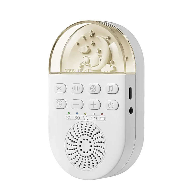 24 Soothing Sound White Noise Sleep Machine with Night Light & Timer
