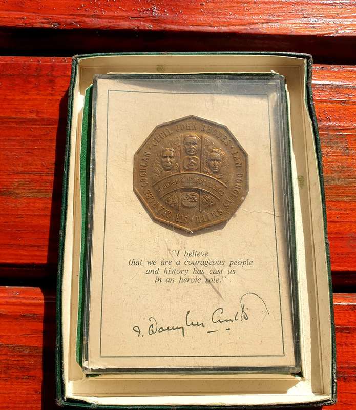 LIMITED EDITION RHODESIAN INDEPENDANCE MEDALLION