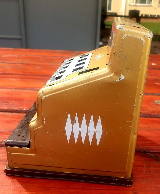 Vintage Kiddies Tinplate Till