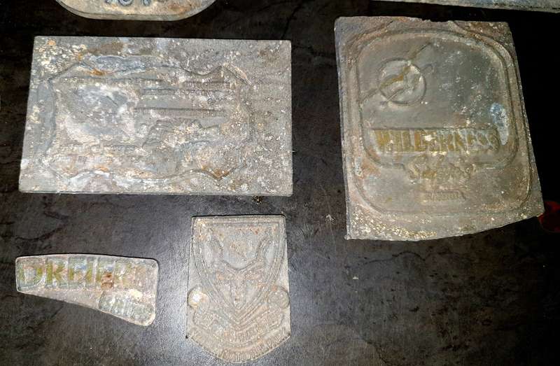 VINTAGE METAL PRINTING BLOCKS