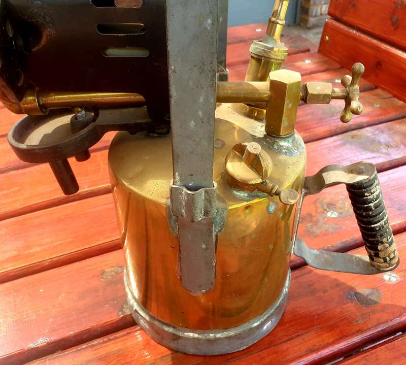 EXTREME LARGE BRITISH SH&S 1948 BLOW TORCH FOR DISPLAY OR REPAIR