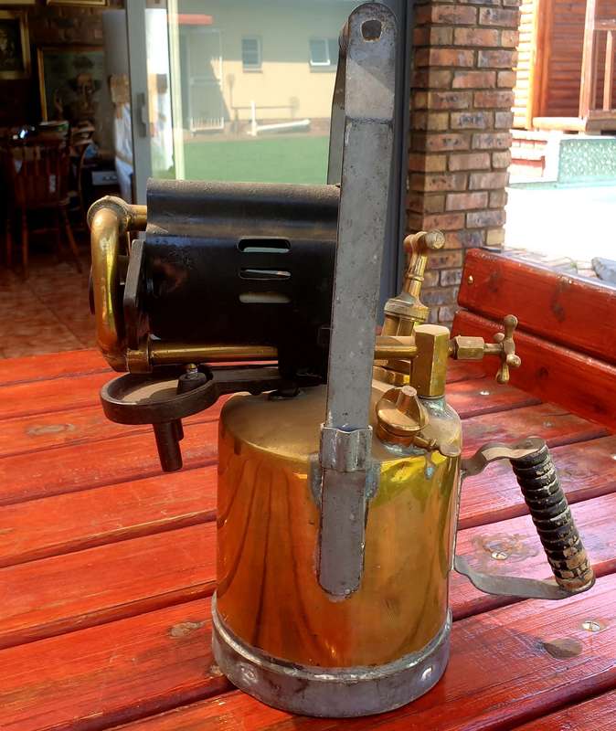EXTREME LARGE BRITISH SH&S 1948 BLOW TORCH FOR DISPLAY OR REPAIR