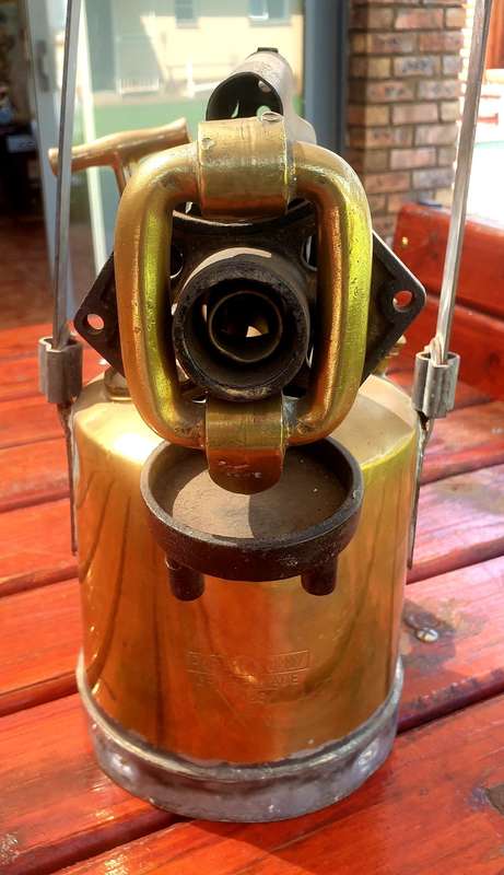 EXTREME LARGE BRITISH SH&S 1948 BLOW TORCH FOR DISPLAY OR REPAIR