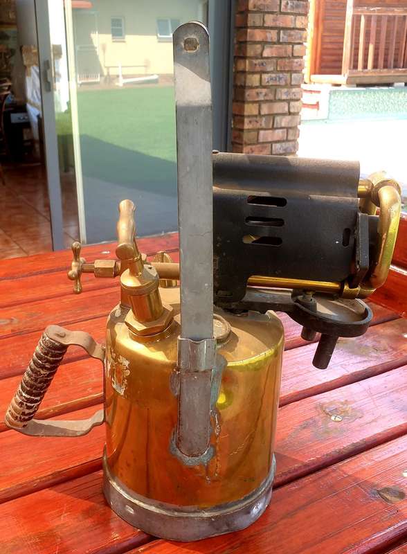 EXTREME LARGE BRITISH SH&S 1948 BLOW TORCH FOR DISPLAY OR REPAIR