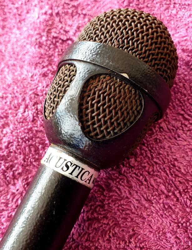 VINTAGE ACUSTICA M 35 MICROPHONE, 5M CORD, 6 MM PIN