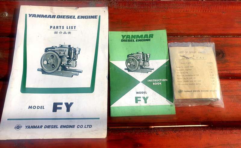 VINTAGE ZANMAR FY DIESEL ENGINE MANUALS AND SOME SEALED SPARE PARTS