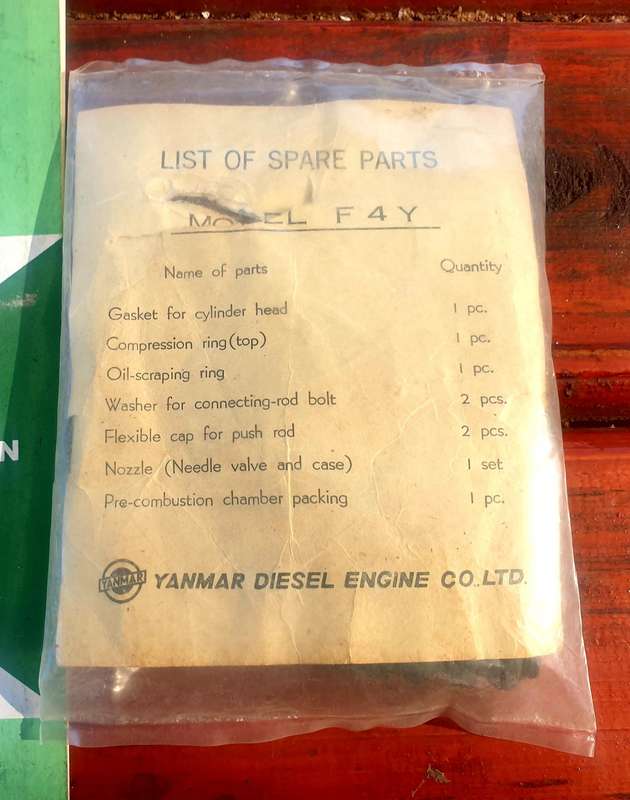 VINTAGE ZANMAR FY DIESEL ENGINE MANUALS AND SOME SEALED SPARE PARTS