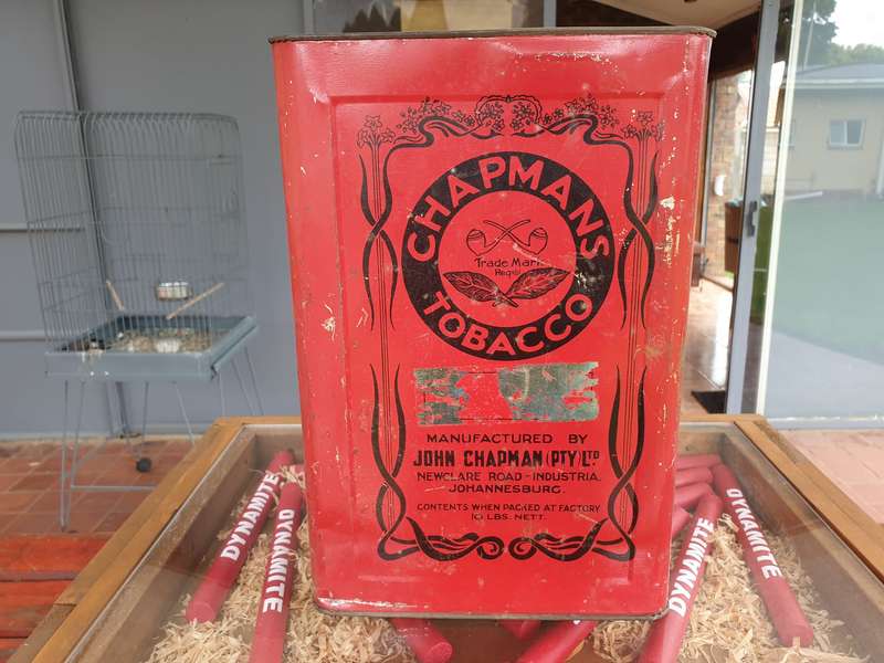 CHAPMAN 10 POUND TOBACCO TIN