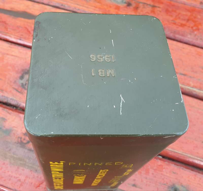 1956 TRIP WIRE FLARE TIN