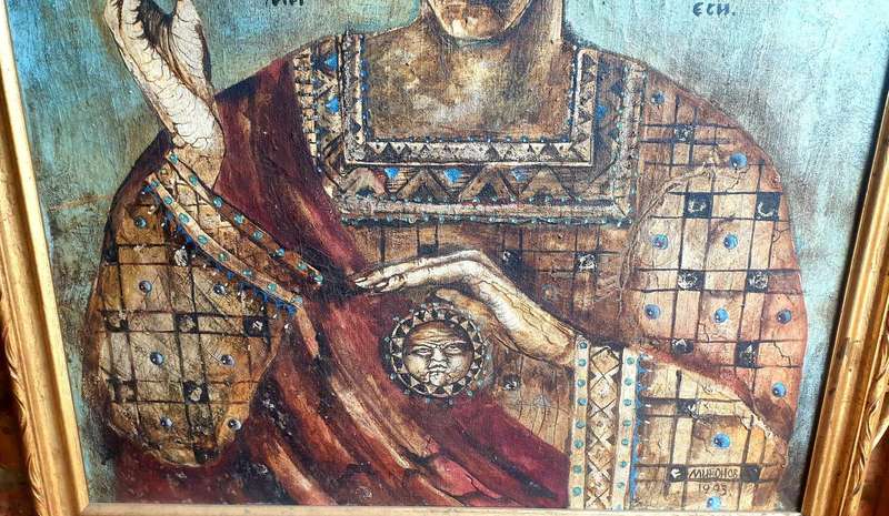VERY LARGE 1993 ORIGINAL VALERY MIRONOV OIL ON CANVAS PAINTING