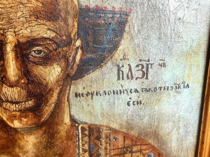 VERY LARGE 1993 ORIGINAL VALERY MIRONOV OIL ON CANVAS PAINTING