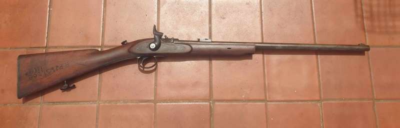 1875 ZULU WAR BLACK POWDER WESTLEY RICHARDS MONKEY TAIL   IN 450, PERSONALIZED TO HPJ KOTZEE 1877