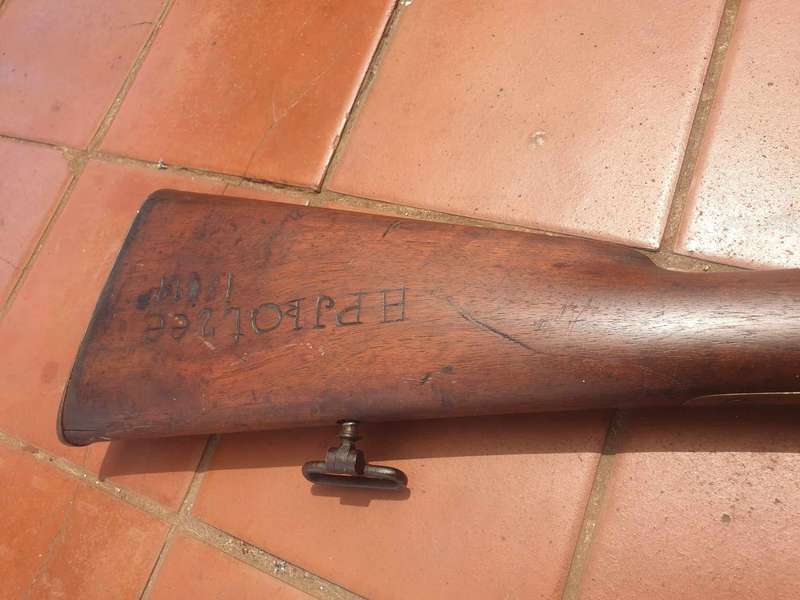 1875 ZULU WAR BLACK POWDER WESTLEY RICHARDS MONKEY TAIL   IN 450, PERSONALIZED TO HPJ KOTZEE 1877