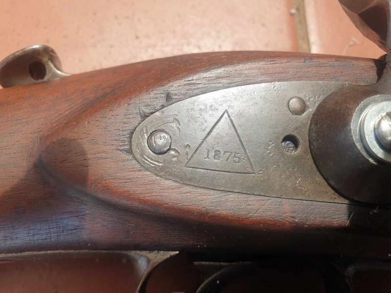 1875 ZULU WAR BLACK POWDER WESTLEY RICHARDS MONKEY TAIL   IN 450, PERSONALIZED TO HPJ KOTZEE 1877