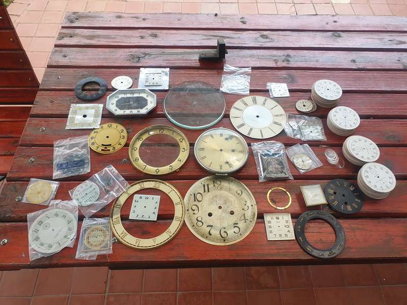 VINTAGE CLOCK SPARES LOT