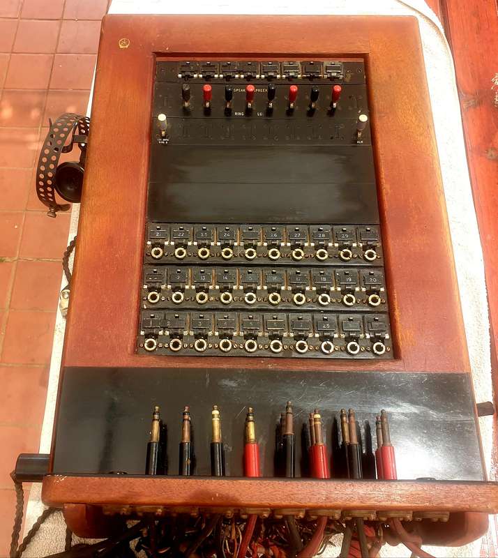ANTIQUE 30 LINE LAND LINE EXCHANGE COMPLETE