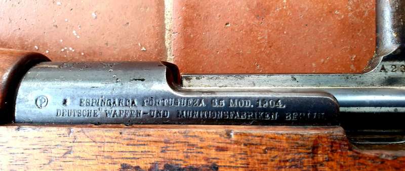 WW1 1904 PORTUGUESE 6.5 MM BERLIN DEUTSCHLAND MAUSER NON- FUNCTIONAL DISPLAY